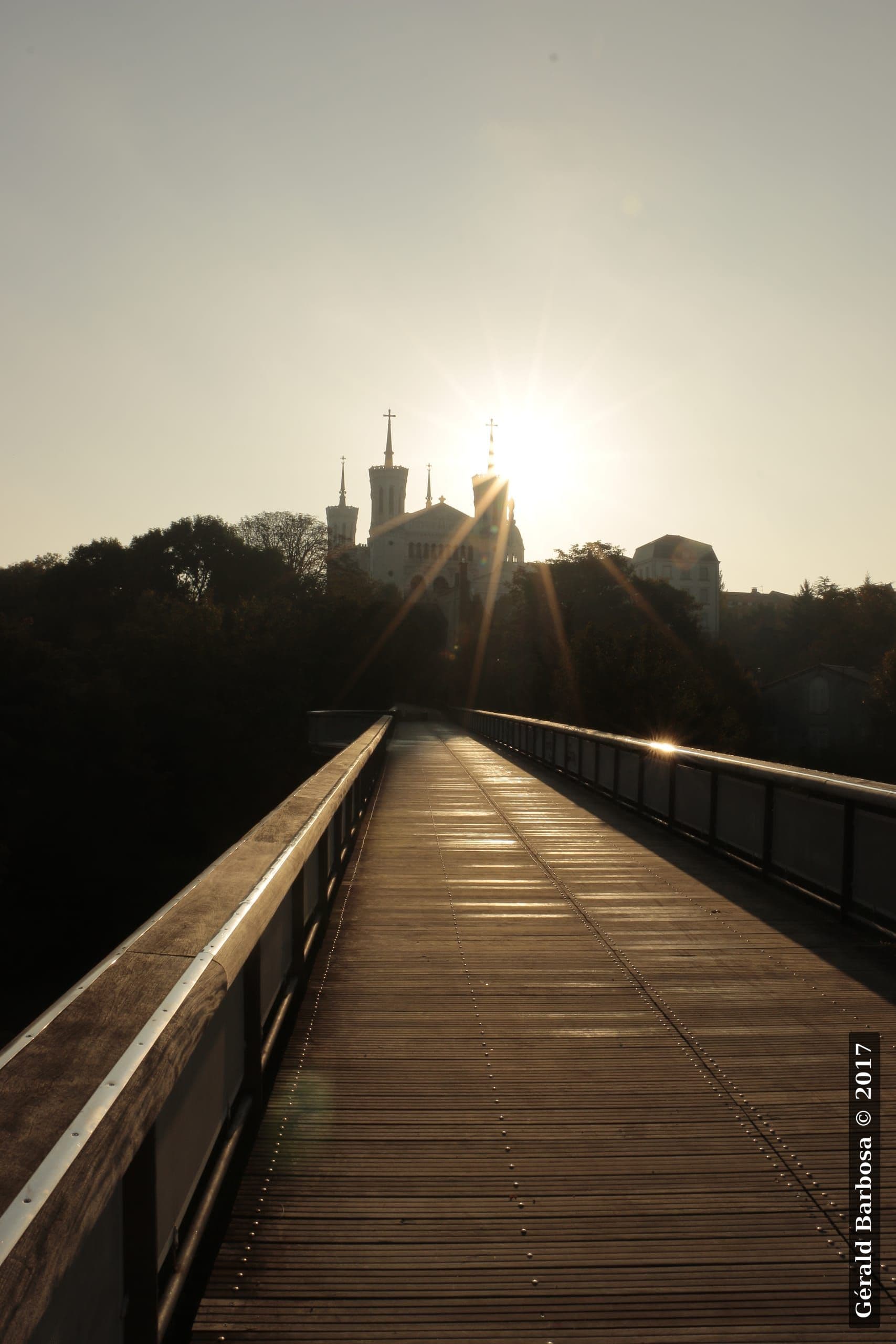 La passerelle des Quatre Vents à Lyon